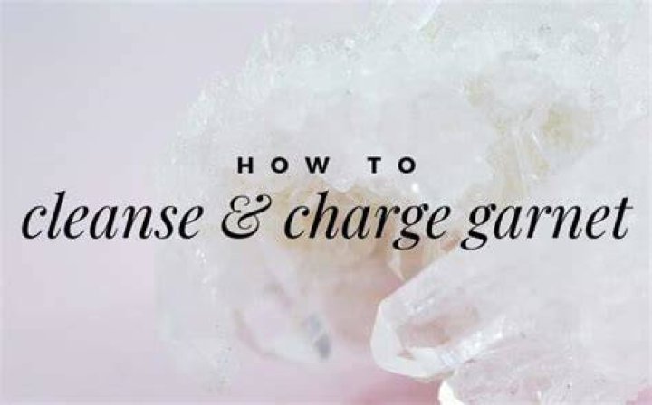 How to cleanse garnet?