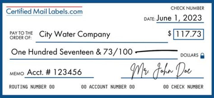 How to sign a check?