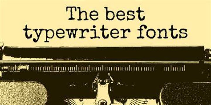 Which font looks like a typewriter?