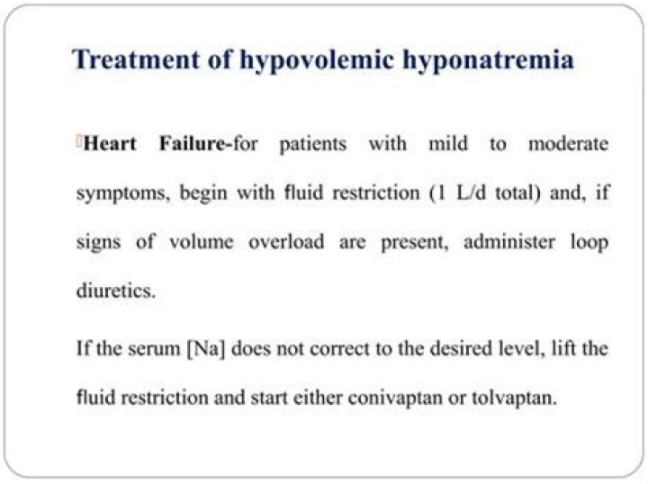 Why hyponatremia in heart failure?